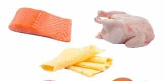 Las proteínas se encuentran en carnes, pescados, huevos, vegetales y lacteos