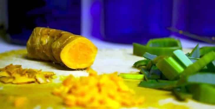 La cúrcuma es una especie de color amarillo, oriunda de la India, que se desarrolla y crece como un arbusto en diversas zonas tropicales de la India y Asia. Rica en curcumina, que posee una alta capacidad de respuesta antioxidante y antiinflamatoria.