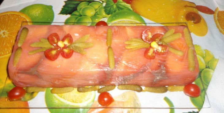 pastel de salmón