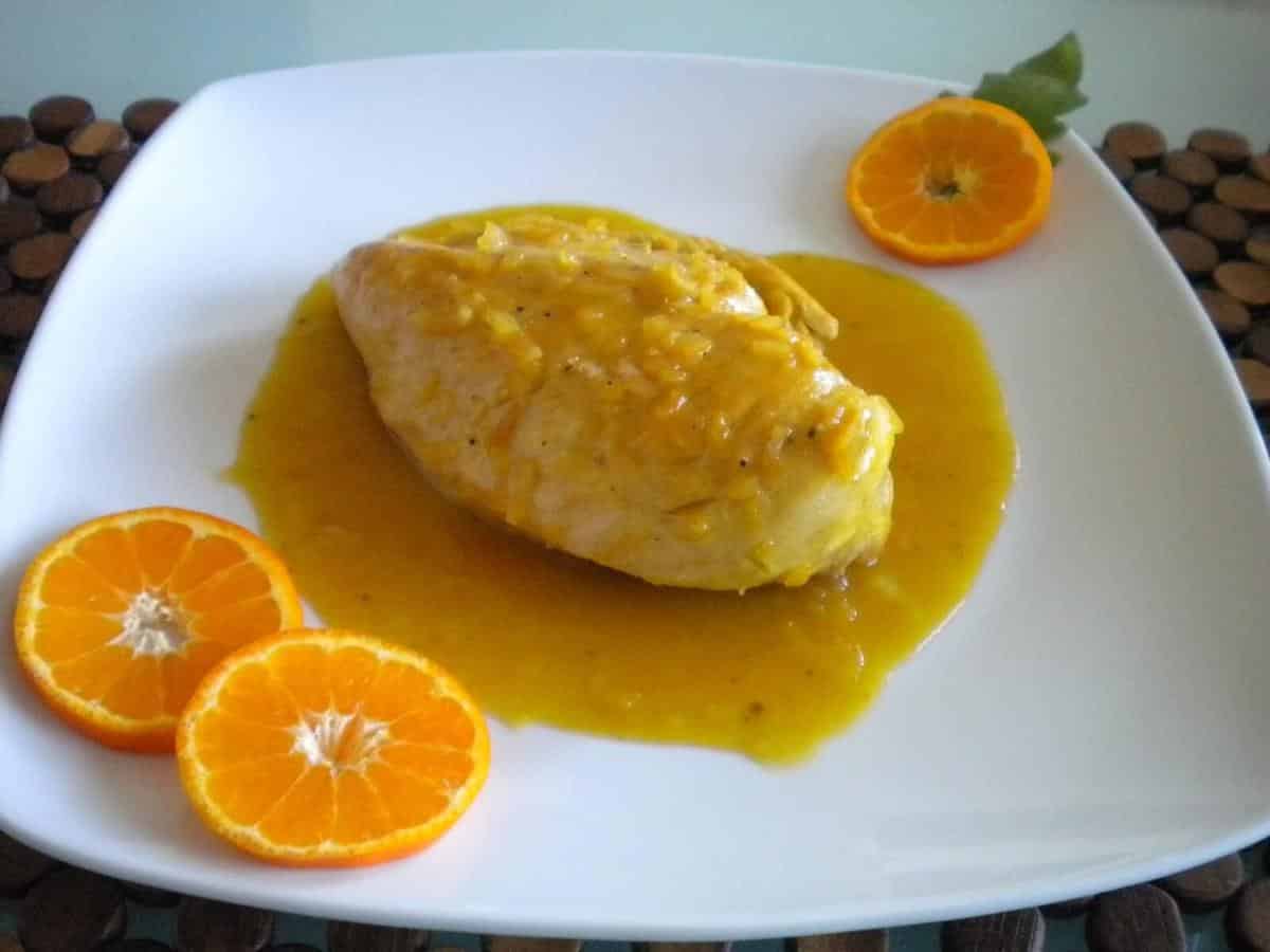 Como hacer pollo naranja