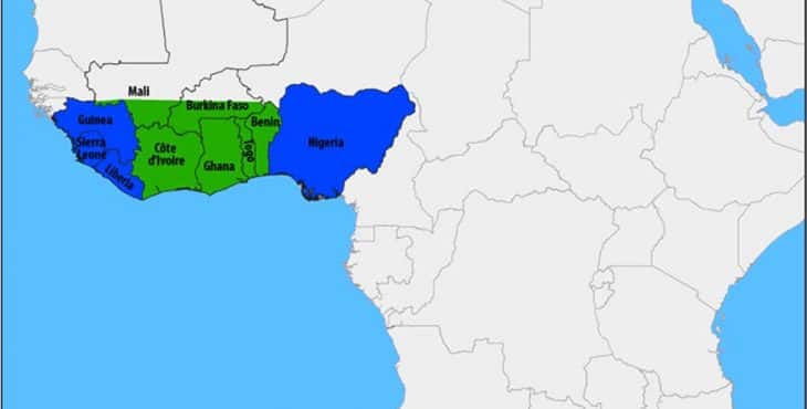 Los países afectados por el virus de la fiebre de Lassa son Nigeria, Liberia, Sierra Leona y Guinea