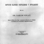 Caratula del trabajo original del sabio cubano Carlos J. Finlay