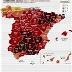 Temperaturas promedio que evidencian el calor en España durante este verano
